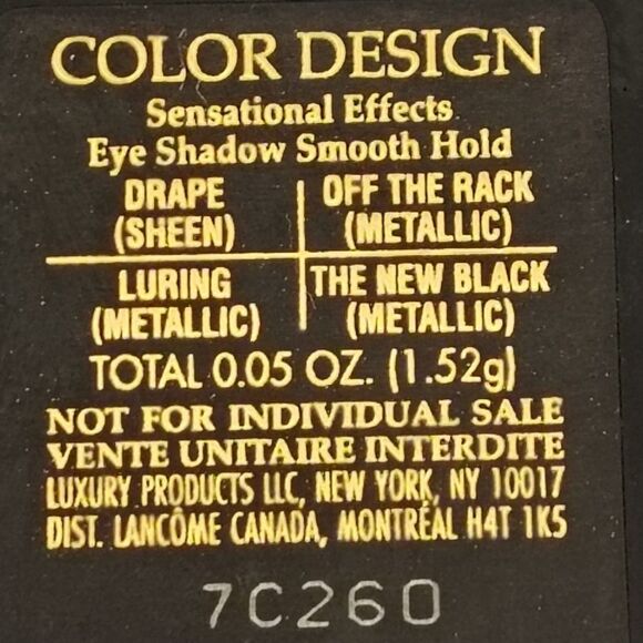 Lancome Paris 4 Quad Eyeshadow Palette Set Colour Design New Makeup - Picture 9 of 12